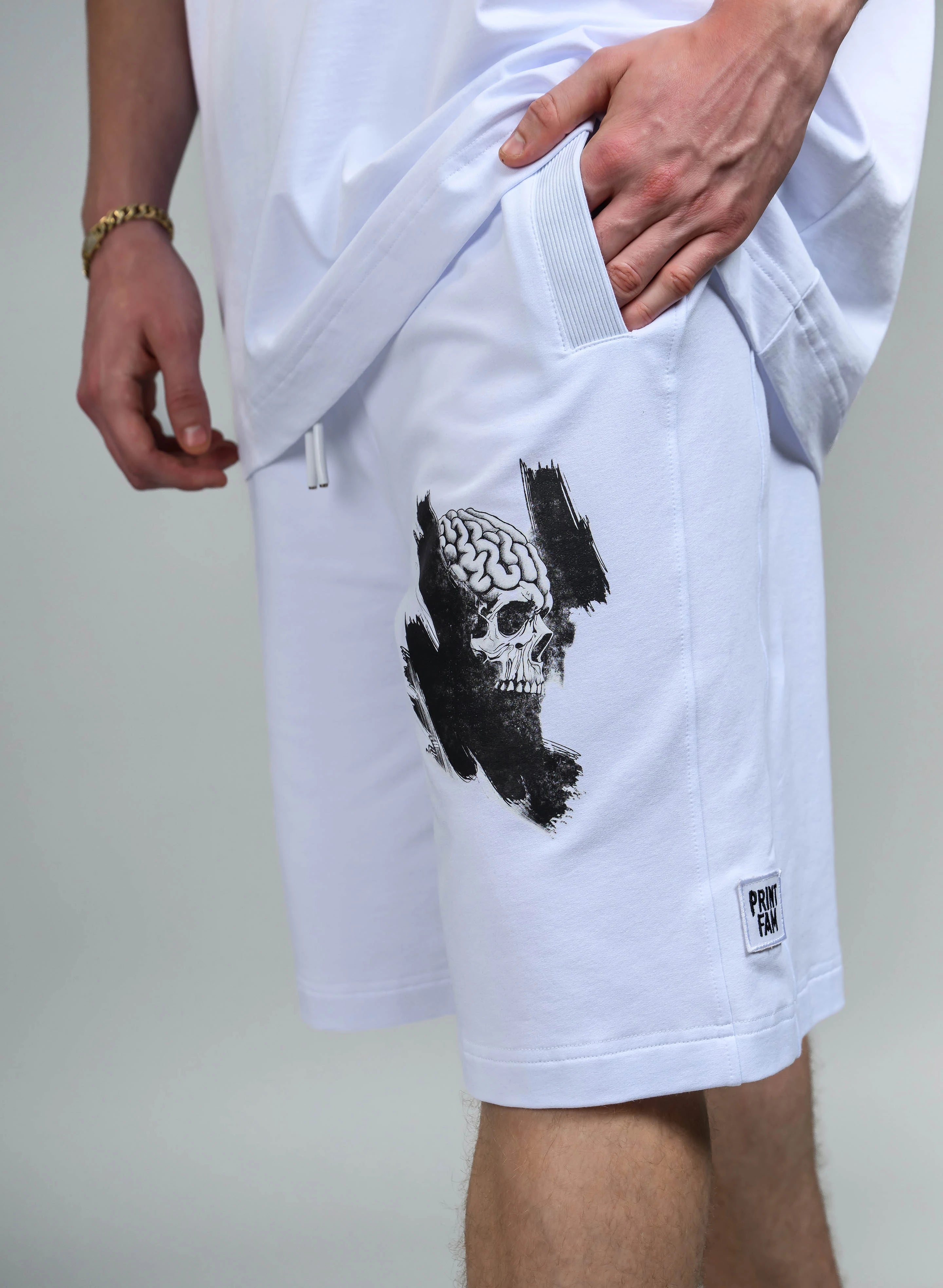 BERMUDE ALBE BARBATI MM SKULL ART BBP1 - BB07