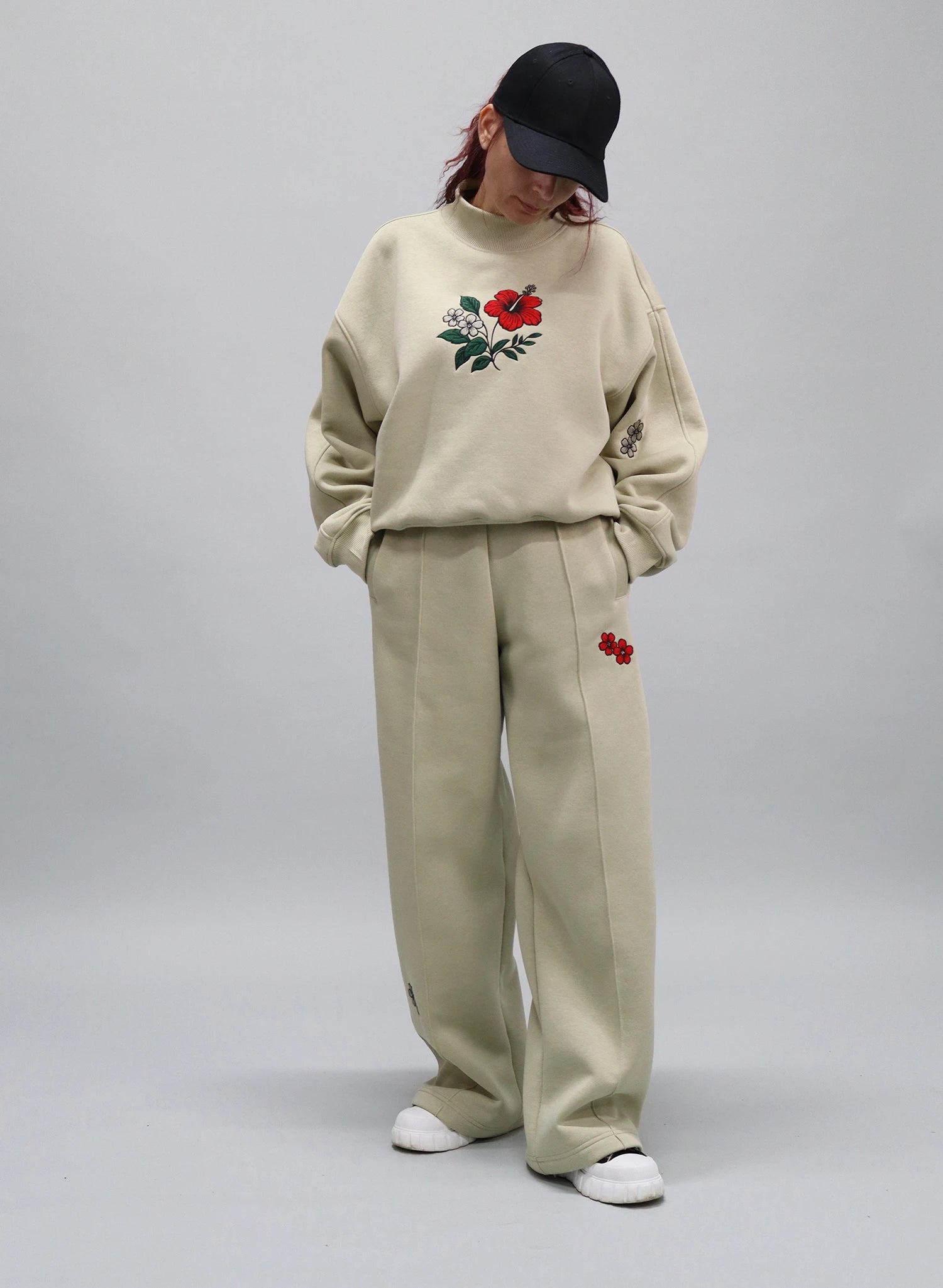 BLUZA DAMA OVERSIZED CU BRODERIE SILENT BLOOM BDP5-BD01