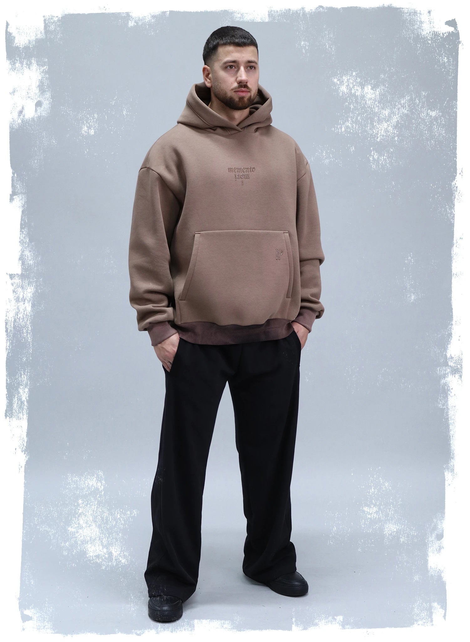 HANORAC BEJ MEMENTO MORI ICE EFFECT PRINT HP5 - H01