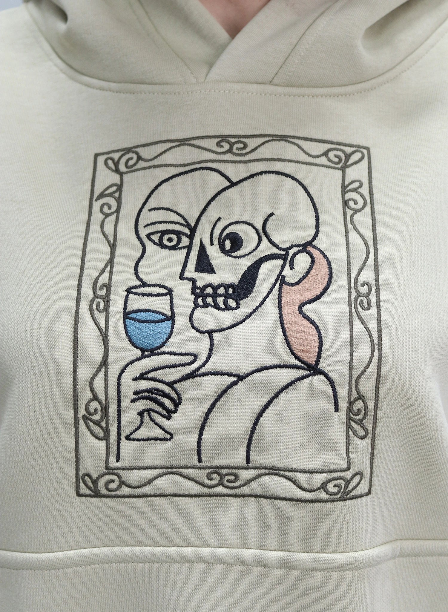 HANORAC BEJ SALVIE CU BRODERIE ART FRAME HDP5 - HD02