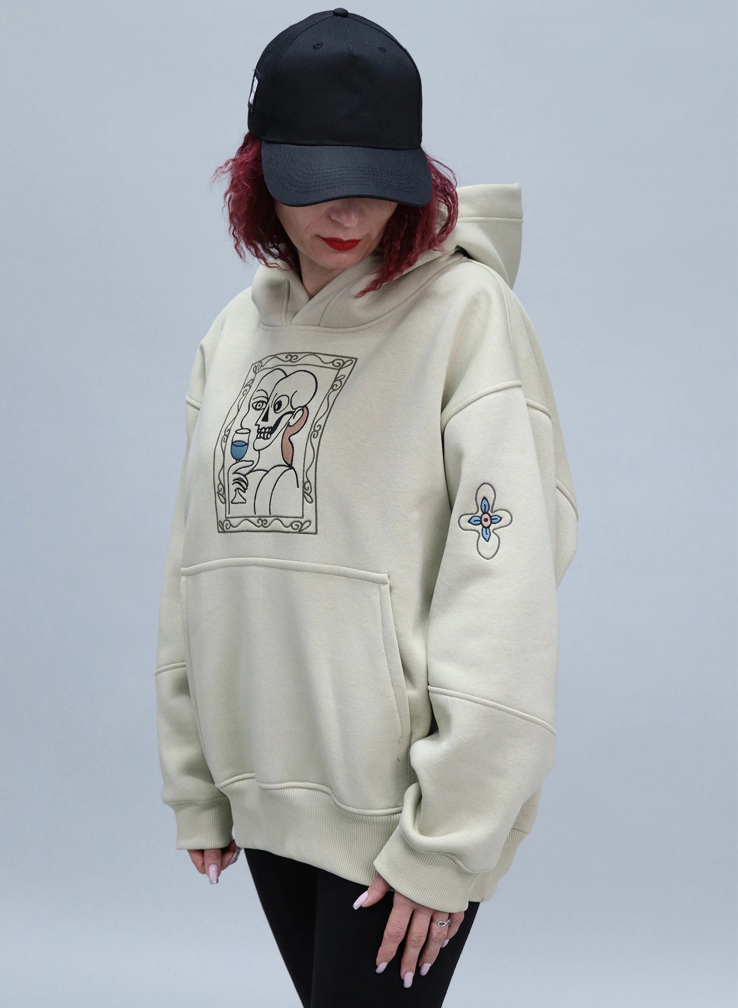 HANORAC BEJ SALVIE CU BRODERIE ART FRAME HDP5 - HD02