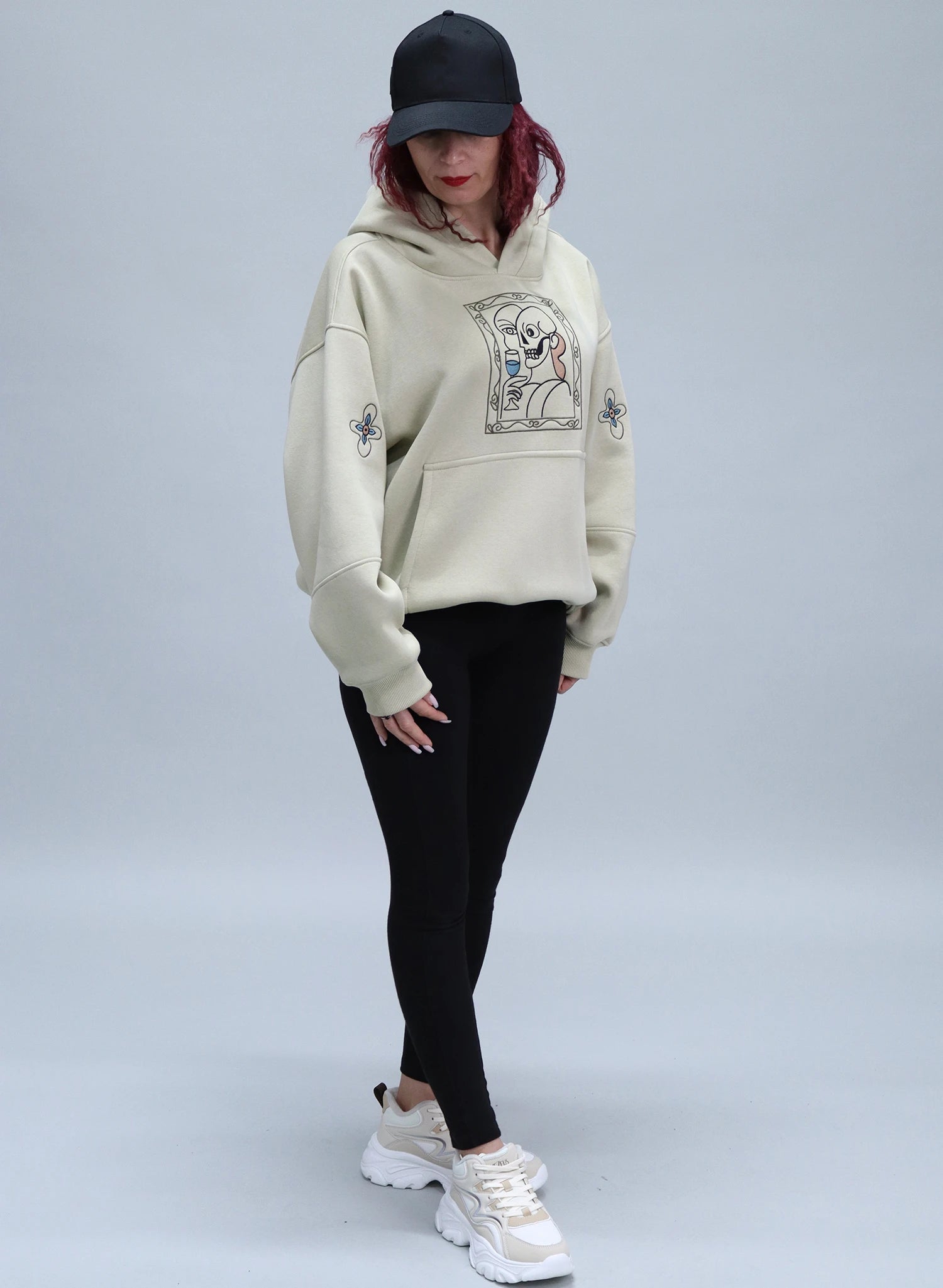 HANORAC BEJ SALVIE CU BRODERIE ART FRAME HDP5 - HD02