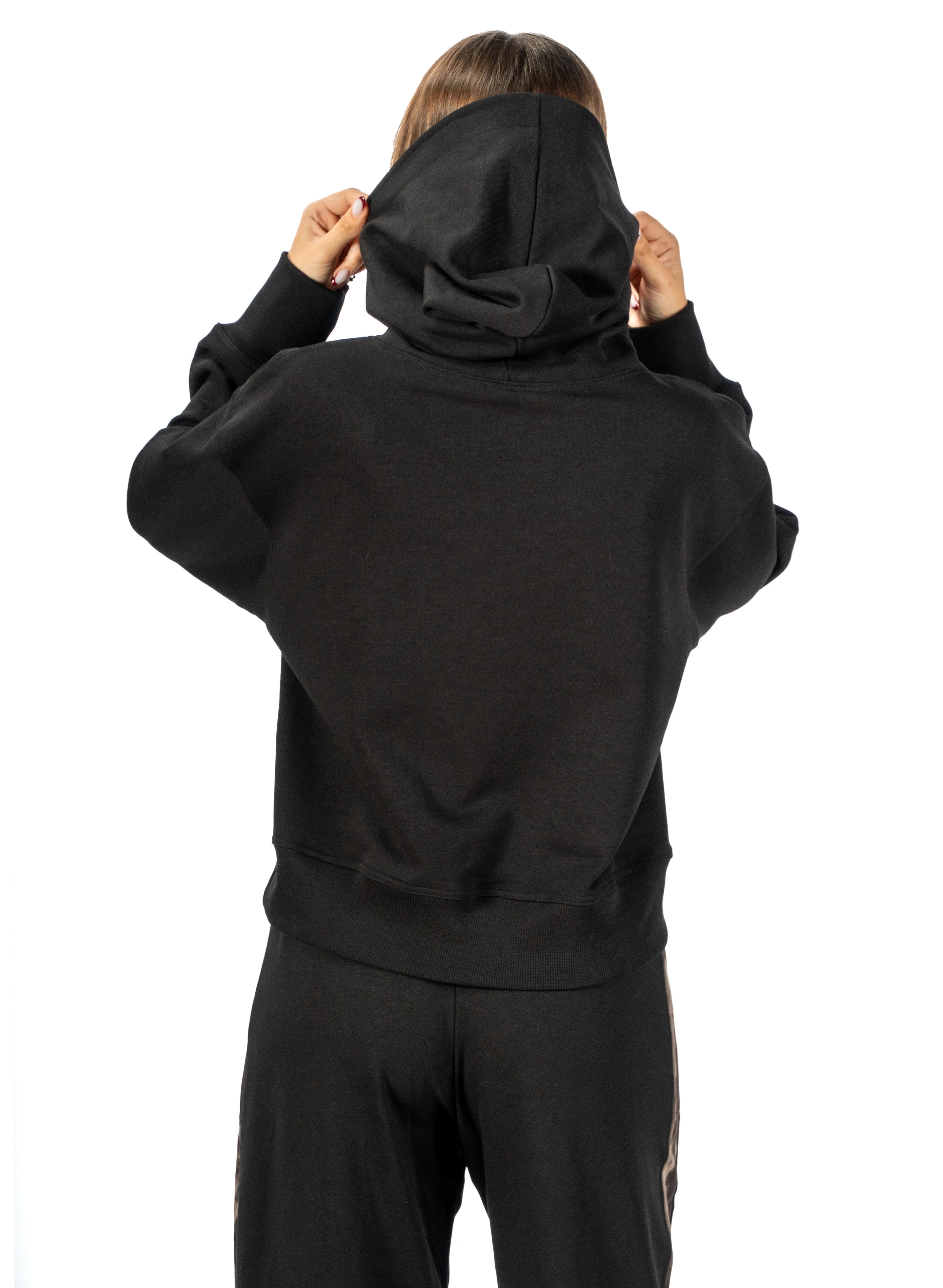 HANORAC NEGRU CROPSHELL HD00