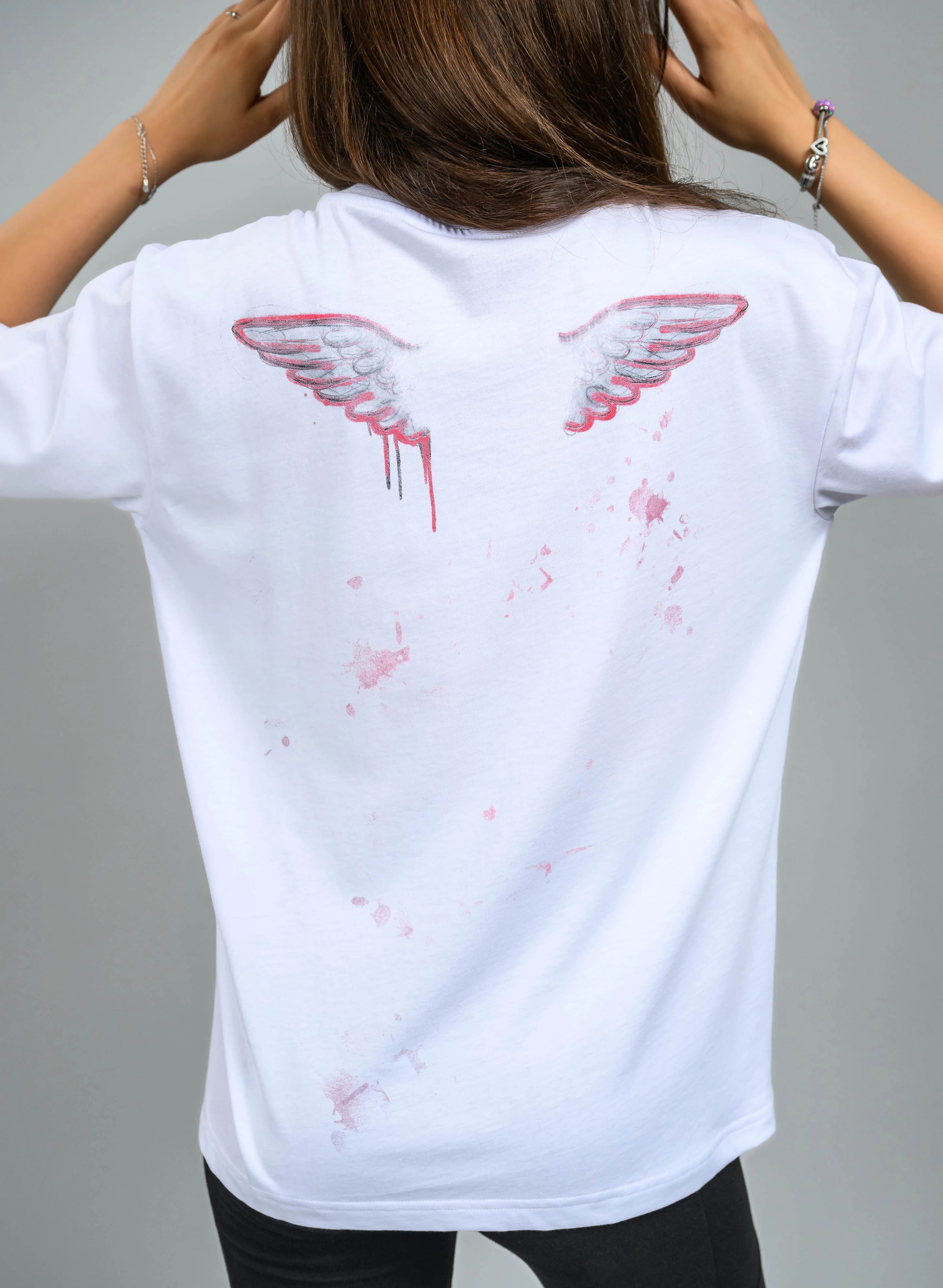 TRICOU ALB CU PRINT LOVE TDP3 - TD06