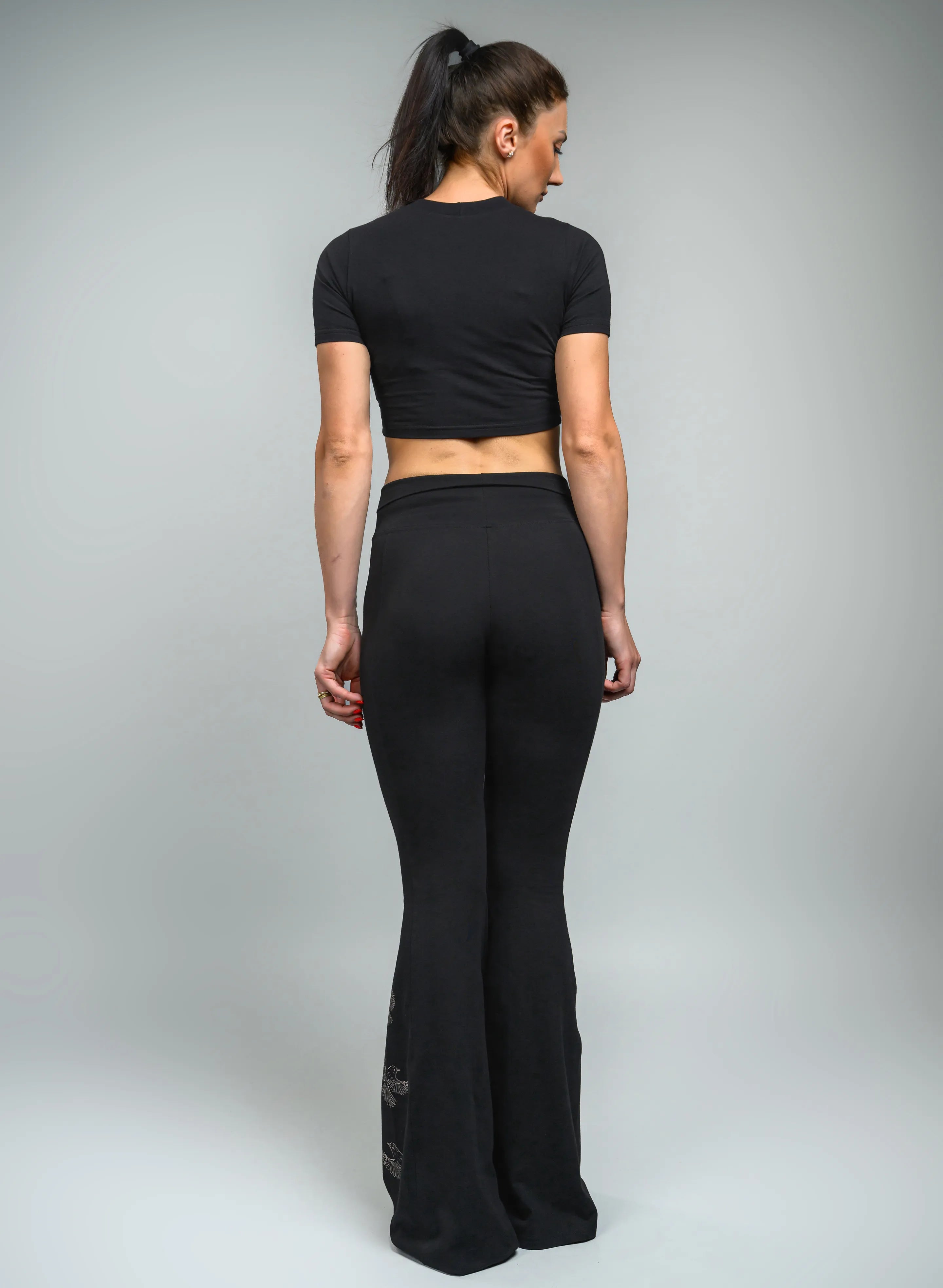 CROP TOP DAMA NEGRU FLY HIGH TDP5 - TD02