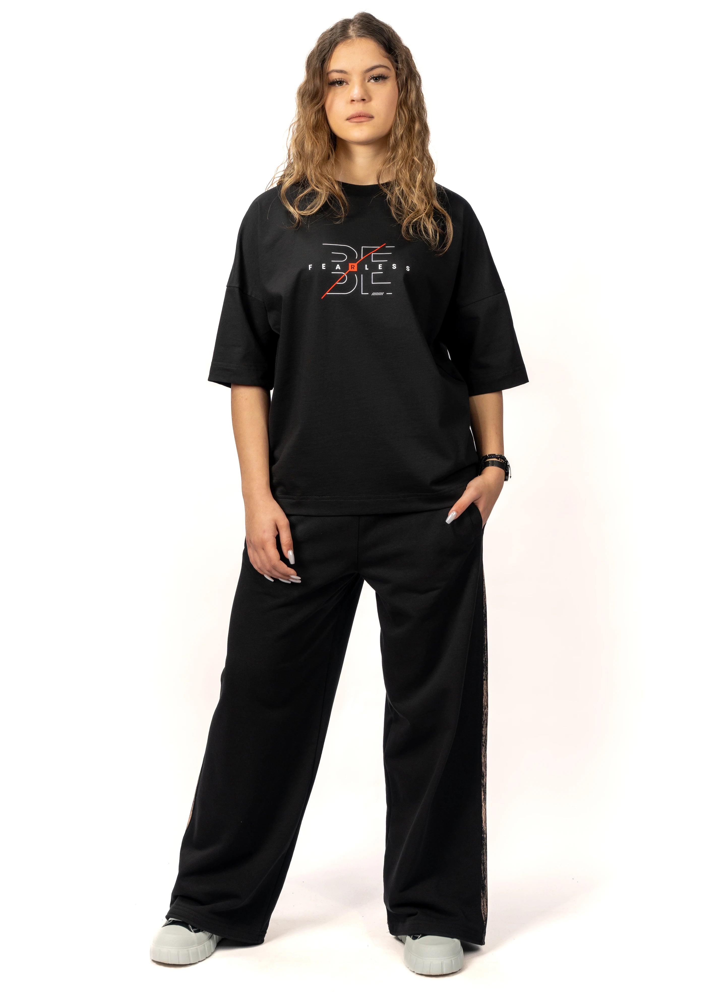 TRICOU FEARLESS FACE YOUR DEMONS OVERSIZED TD06