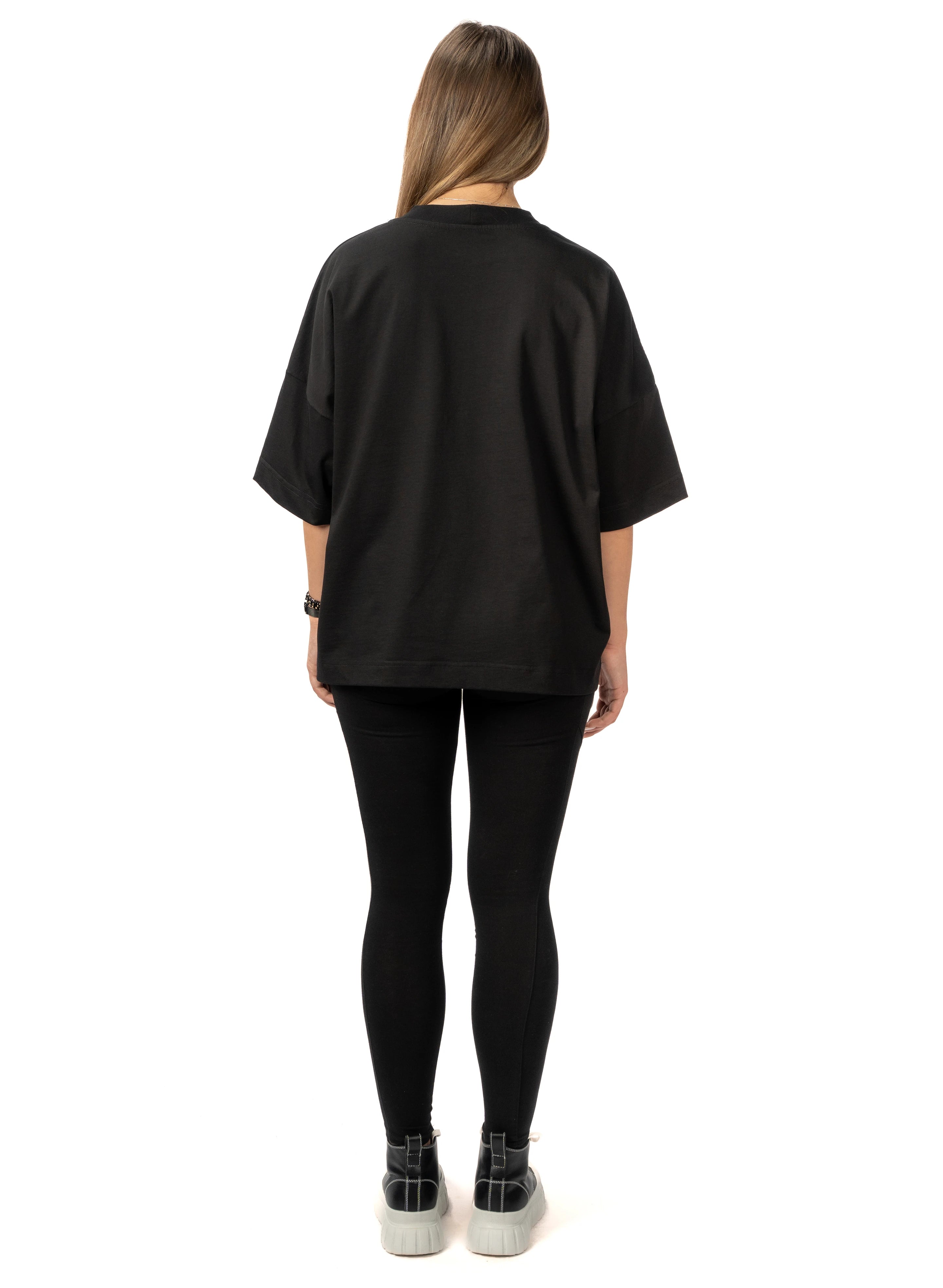 TRICOU NEGRU FETE OVERSIZED TD00