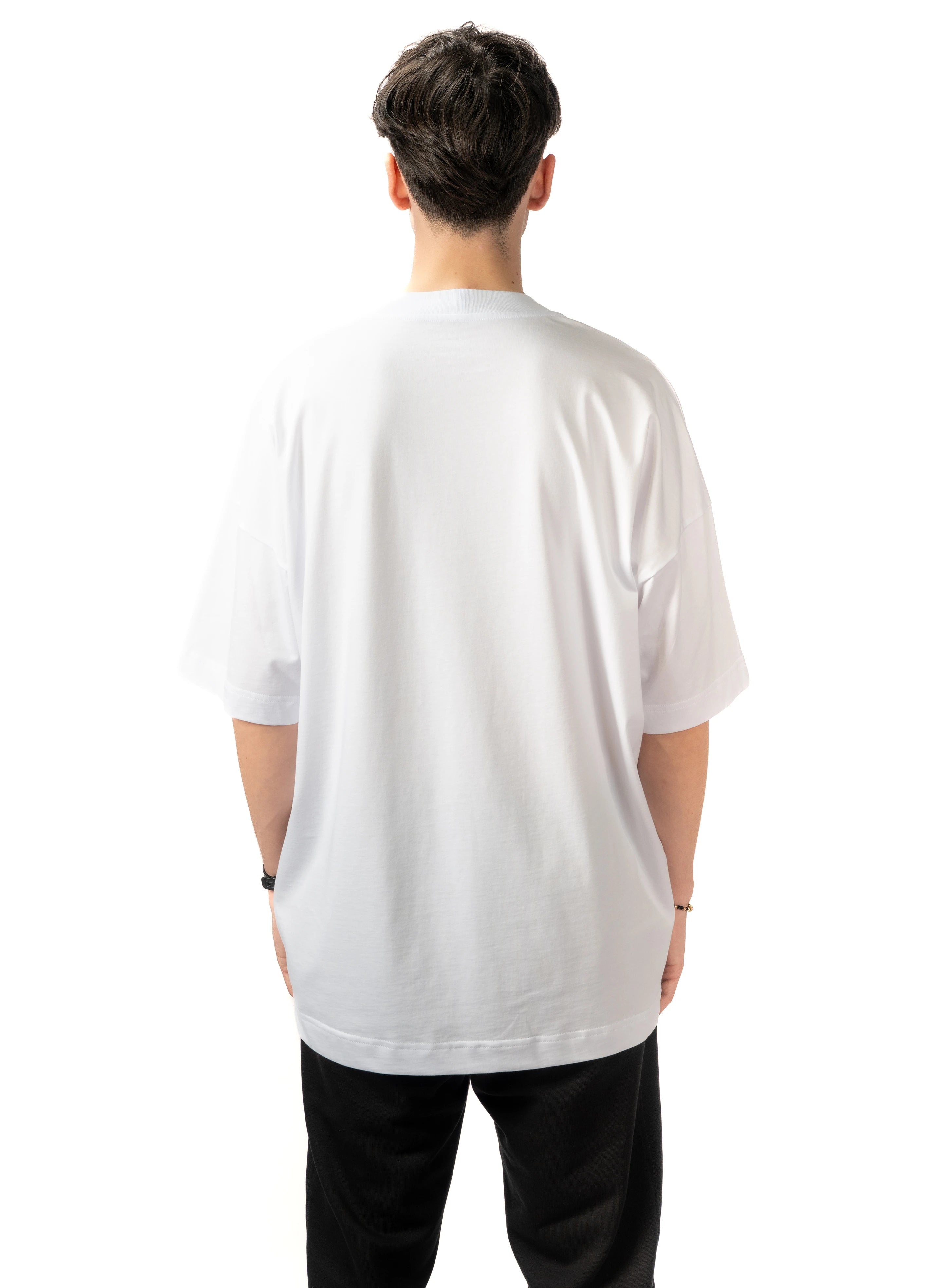 TRICOU ALB BARBATI OVERSIZED T000