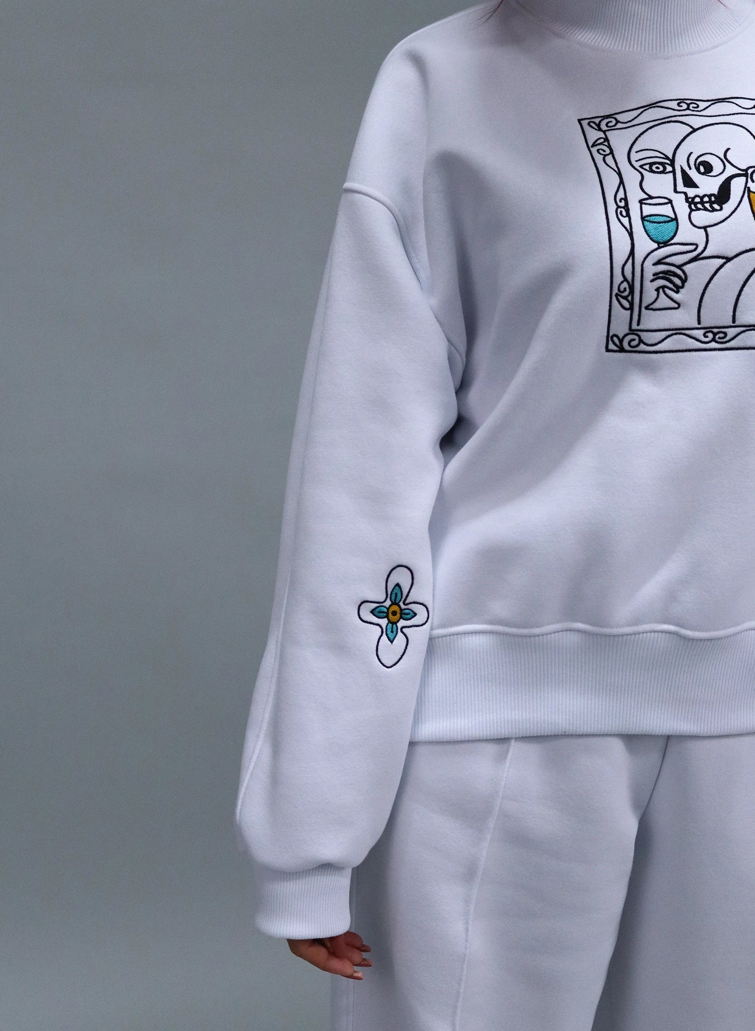 BLUZA ALBA CU BRODERIE ART FRAME EDITION BDP5 - BD02