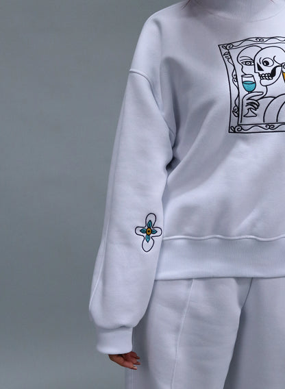 BLUZA ALBA CU BRODERIE ART FRAME EDITION BDP5 - BD02