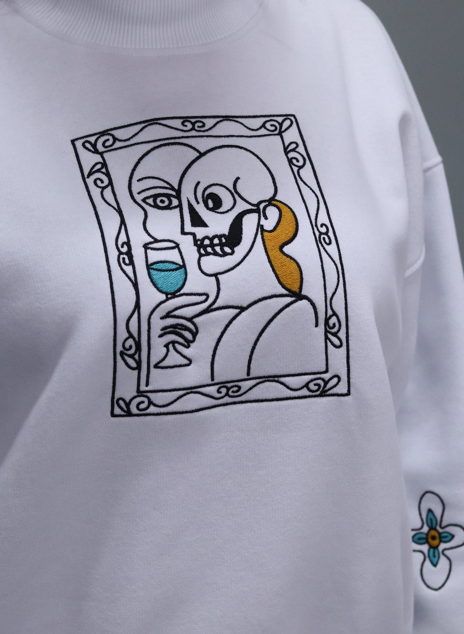 BLUZA ALBA CU BRODERIE ART FRAME EDITION BDP5 - BD02