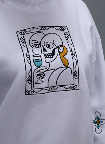 BLUZA ALBA CU BRODERIE ART FRAME EDITION BDP5 - BD02