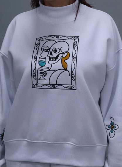 BLUZA ALBA CU BRODERIE ART FRAME EDITION BDP5 - BD02