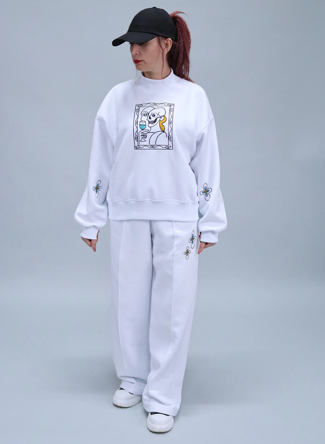 BLUZA ALBA CU BRODERIE ART FRAME EDITION BDP5 - BD02