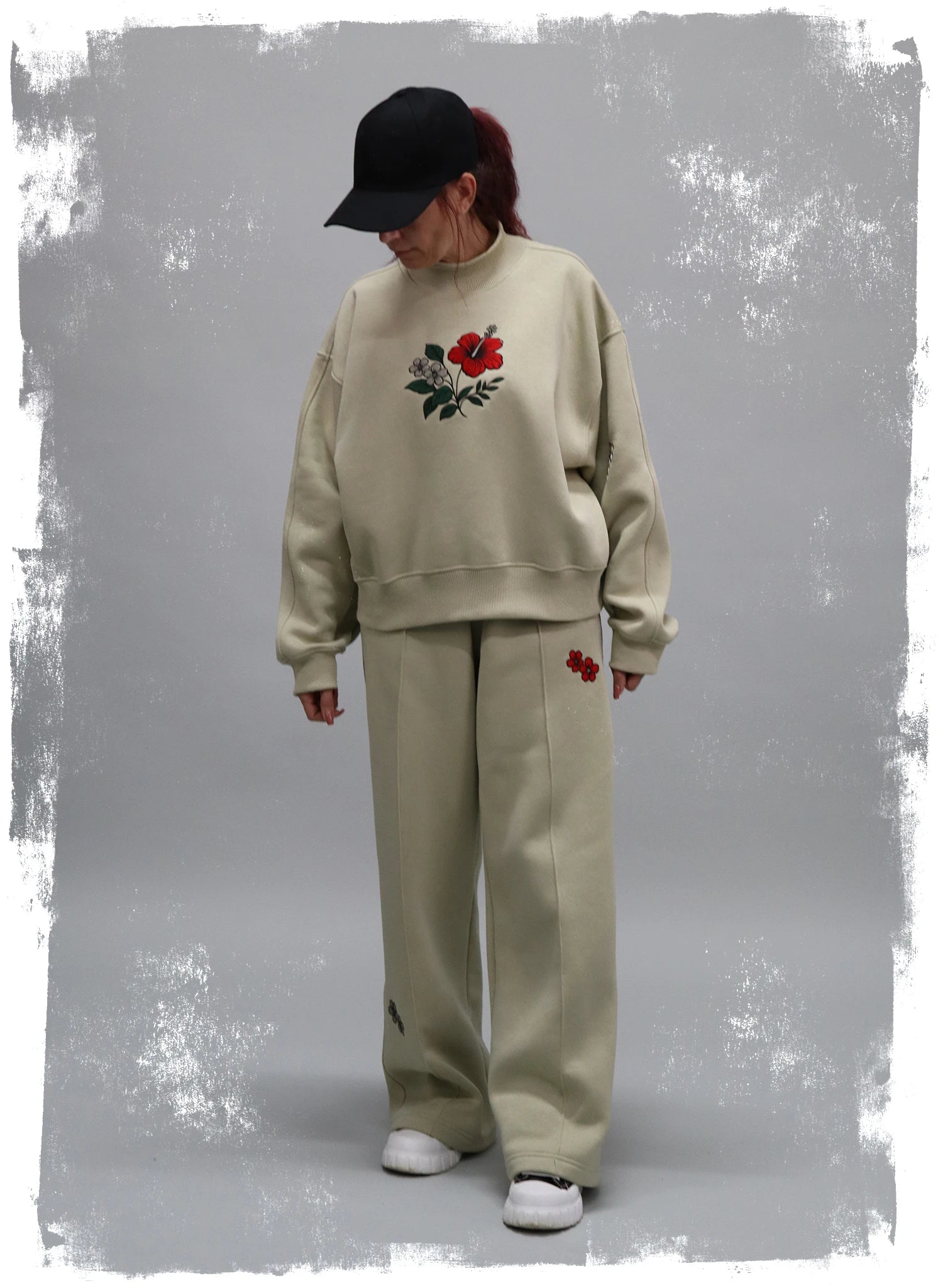 BLUZA DAMA OVERSIZED CU BRODERIE SILENT BLOOM BDP5-BD01