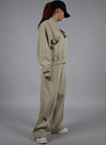 BLUZA DAMA OVERSIZED CU BRODERIE SILENT BLOOM BDP5-BD01