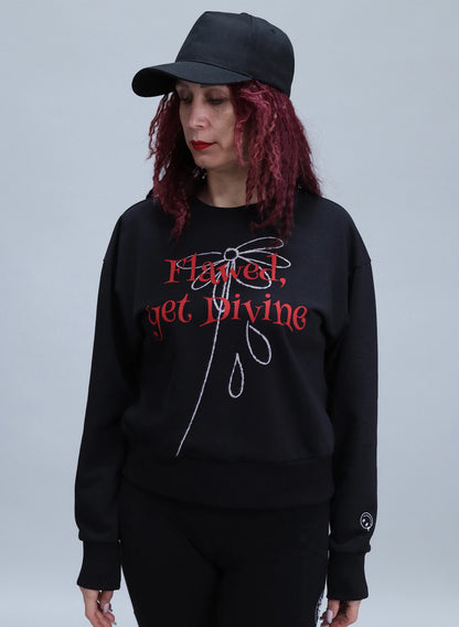 BLUZA FEMEI CROP FLAWED YET DIVINE BDP2 -BD02