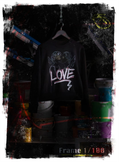 BLUZA NEAGRA LOVE ANGELS BDP2-BD02