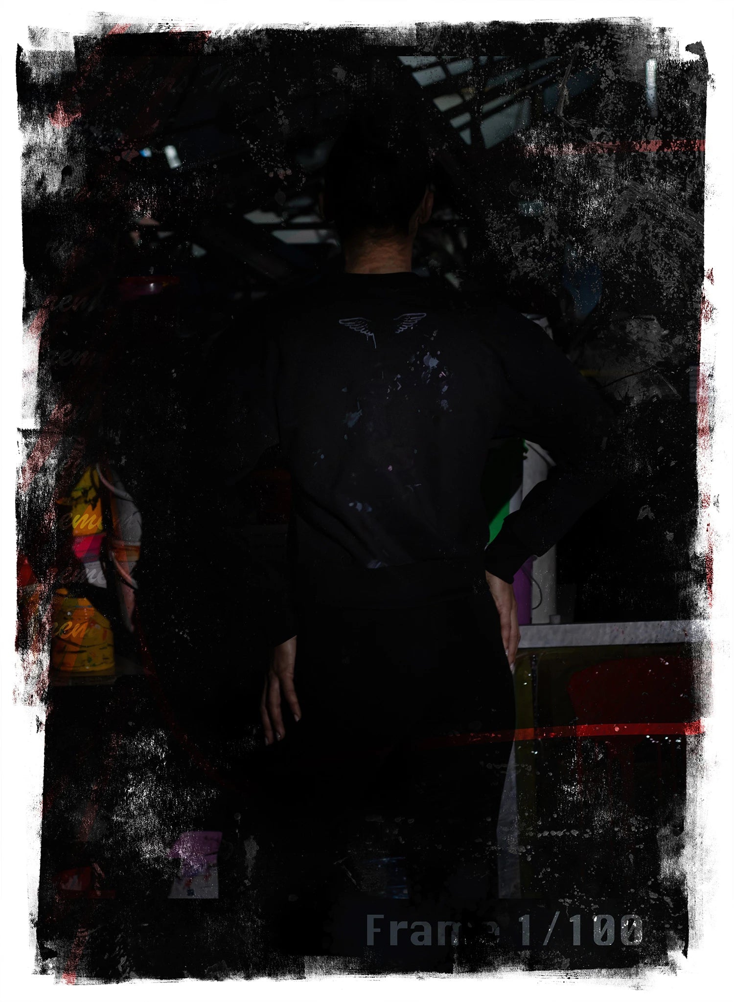 BLUZA NEAGRA LOVE ANGELS BDP2-BD02