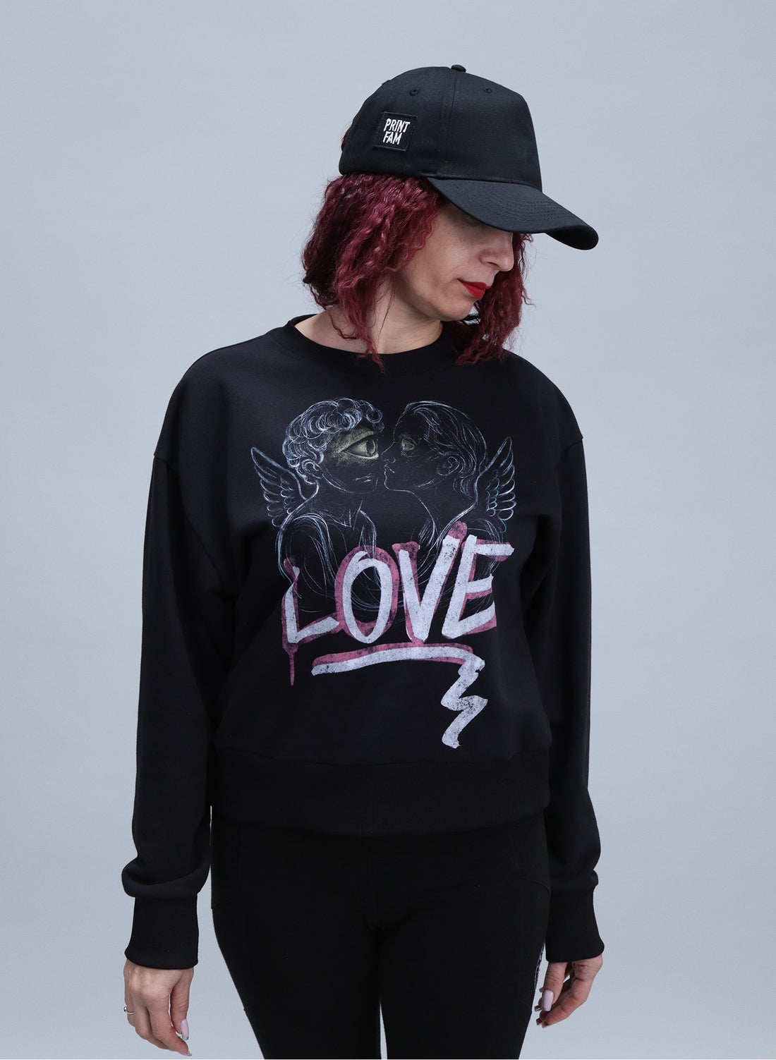 BLUZA NEAGRA LOVE ANGELS BDP2-BD02