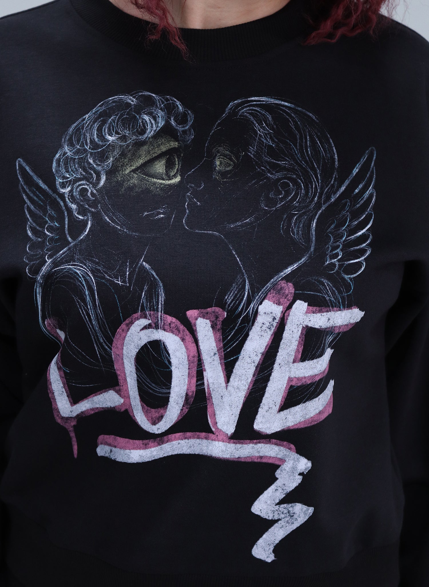 BLUZA NEAGRA LOVE ANGELS BDP2-BD02