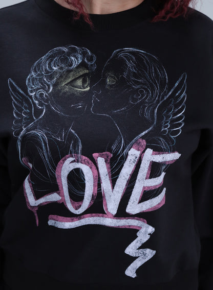 BLUZA NEAGRA LOVE ANGELS BDP2-BD02