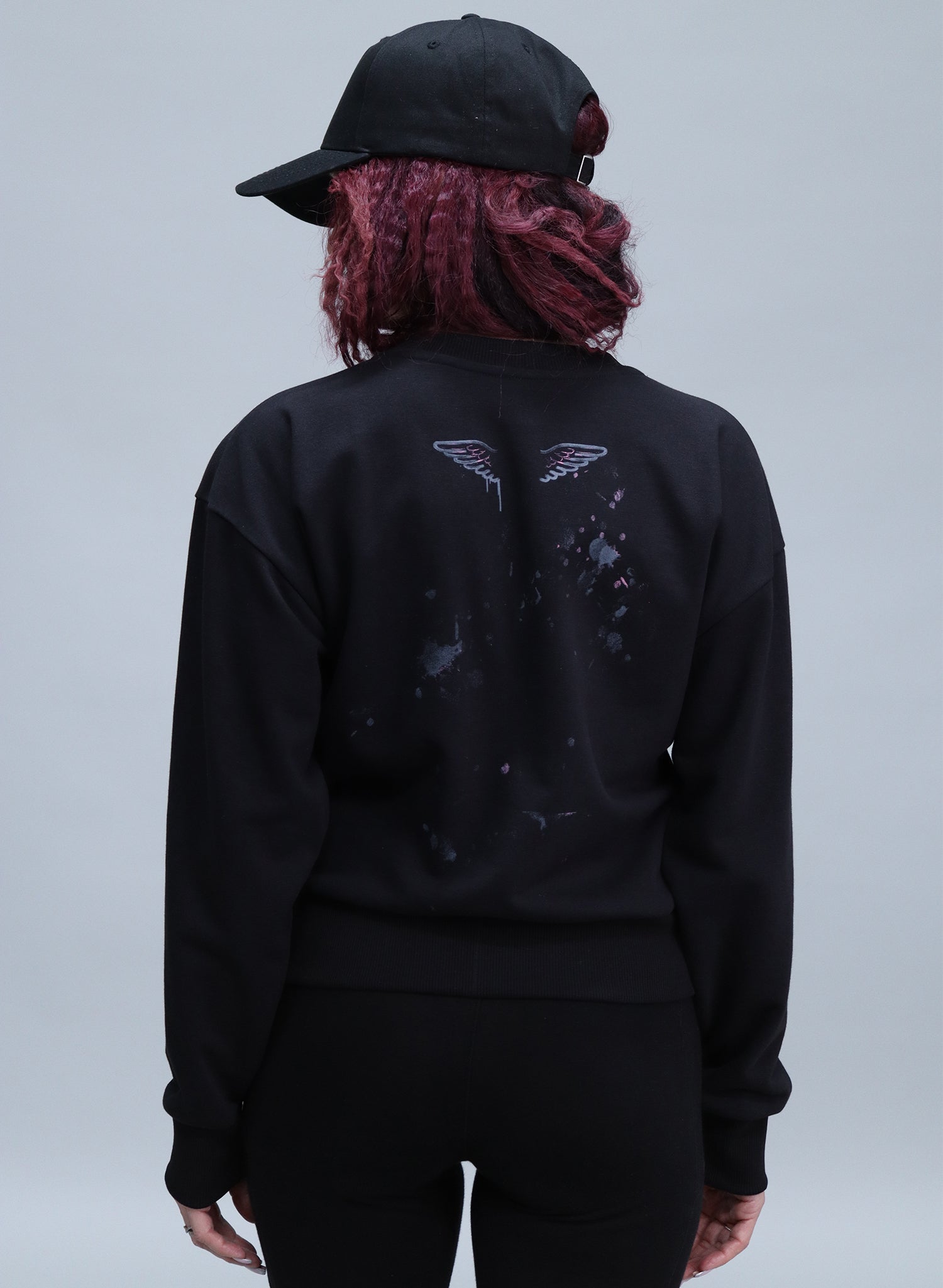 BLUZA NEAGRA LOVE ANGELS BDP2-BD02