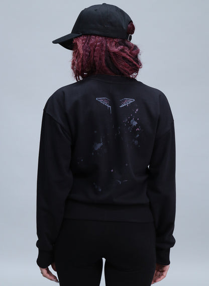 BLUZA NEAGRA LOVE ANGELS BDP2-BD02