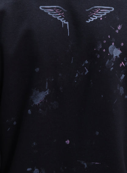 BLUZA NEAGRA LOVE ANGELS BDP2-BD02