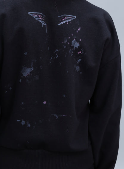 BLUZA NEAGRA LOVE ANGELS BDP2-BD02