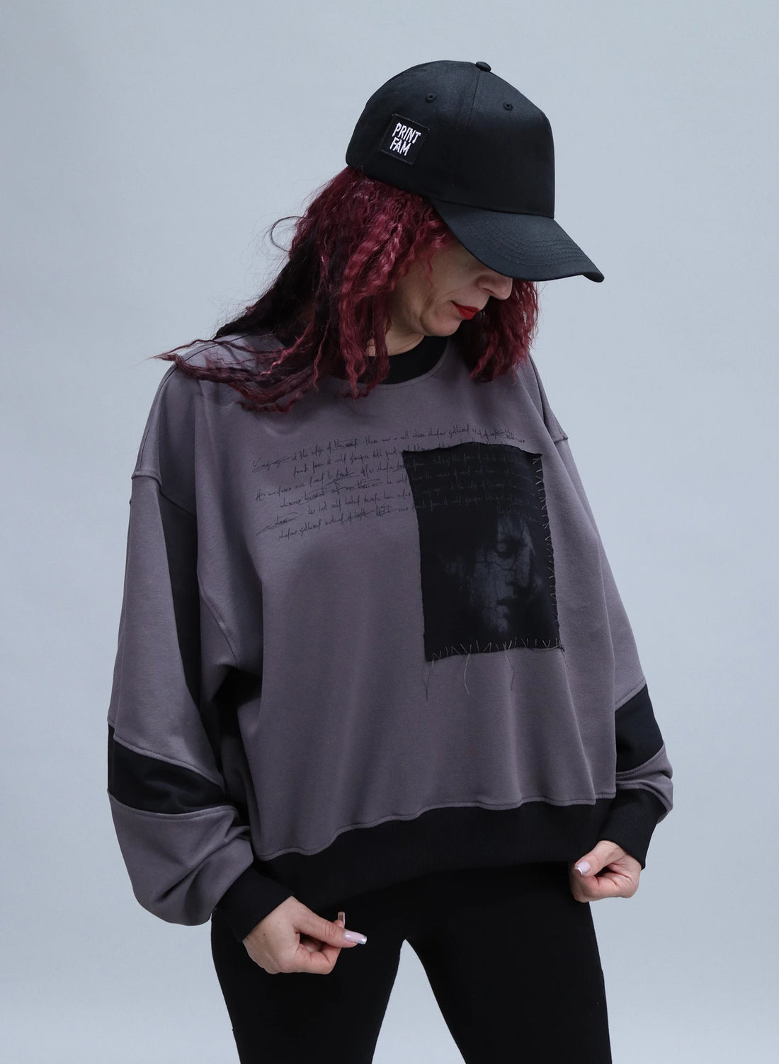 BLUZA SILENT PORTRAIT CU PATCH RAW BDP4 - BD01