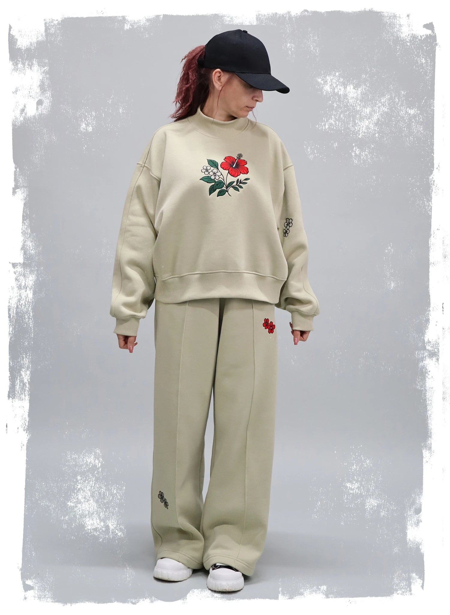 BLUZA DAMA OVERSIZED CU BRODERIE SILENT BLOOM BDP5-BD01