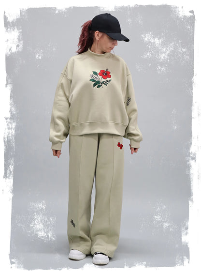 BLUZA DAMA OVERSIZED CU BRODERIE SILENT BLOOM BDP5-BD01