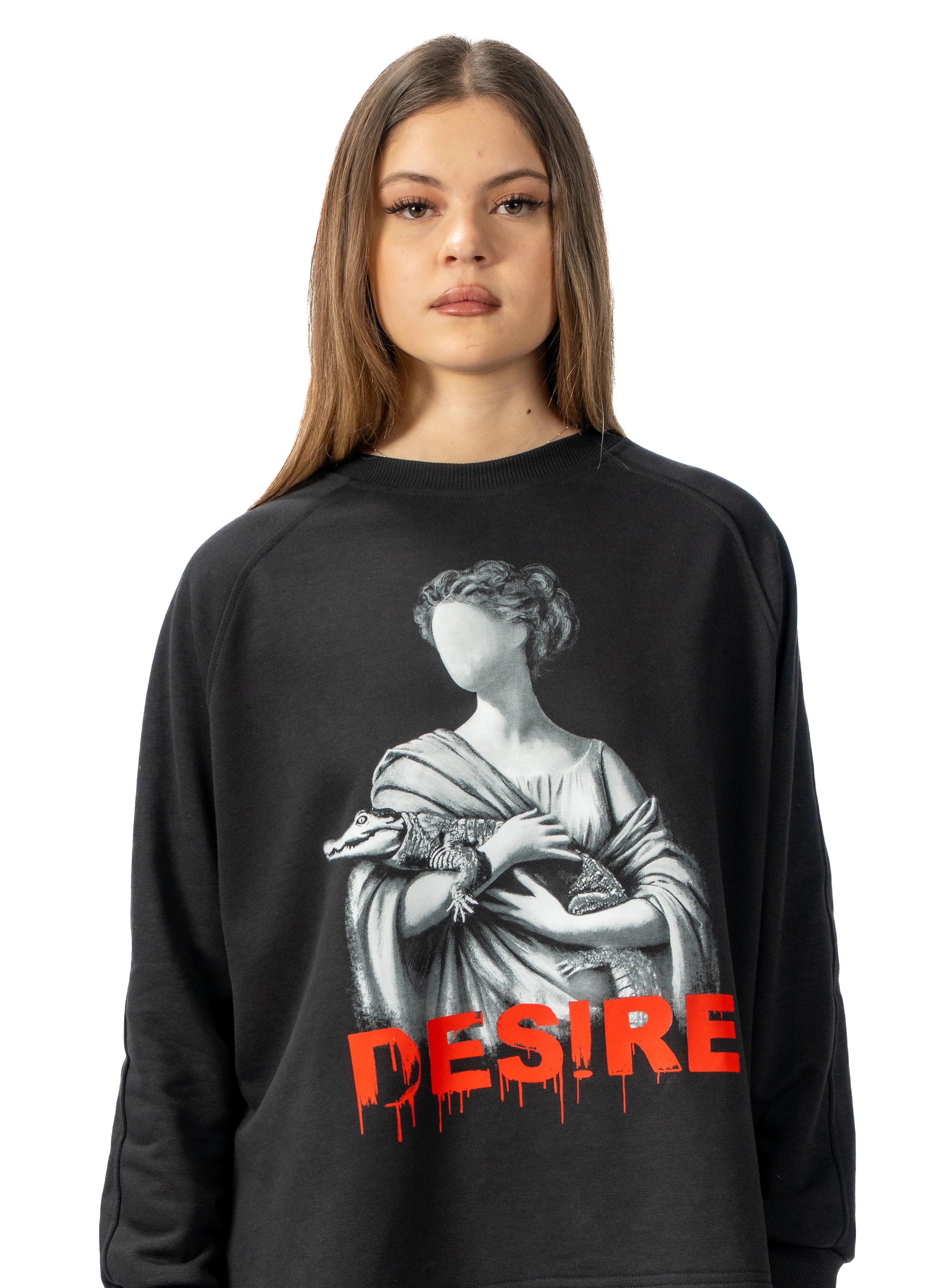 BLUZA NEAGRA DESIRE SPLITSIDES BD03