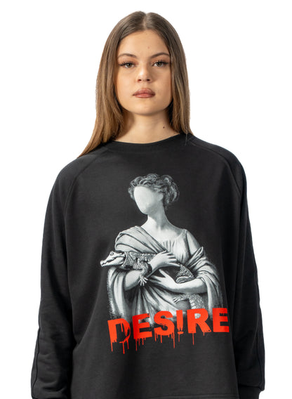 BLUZA NEAGRA DESIRE SPLITSIDES BD03