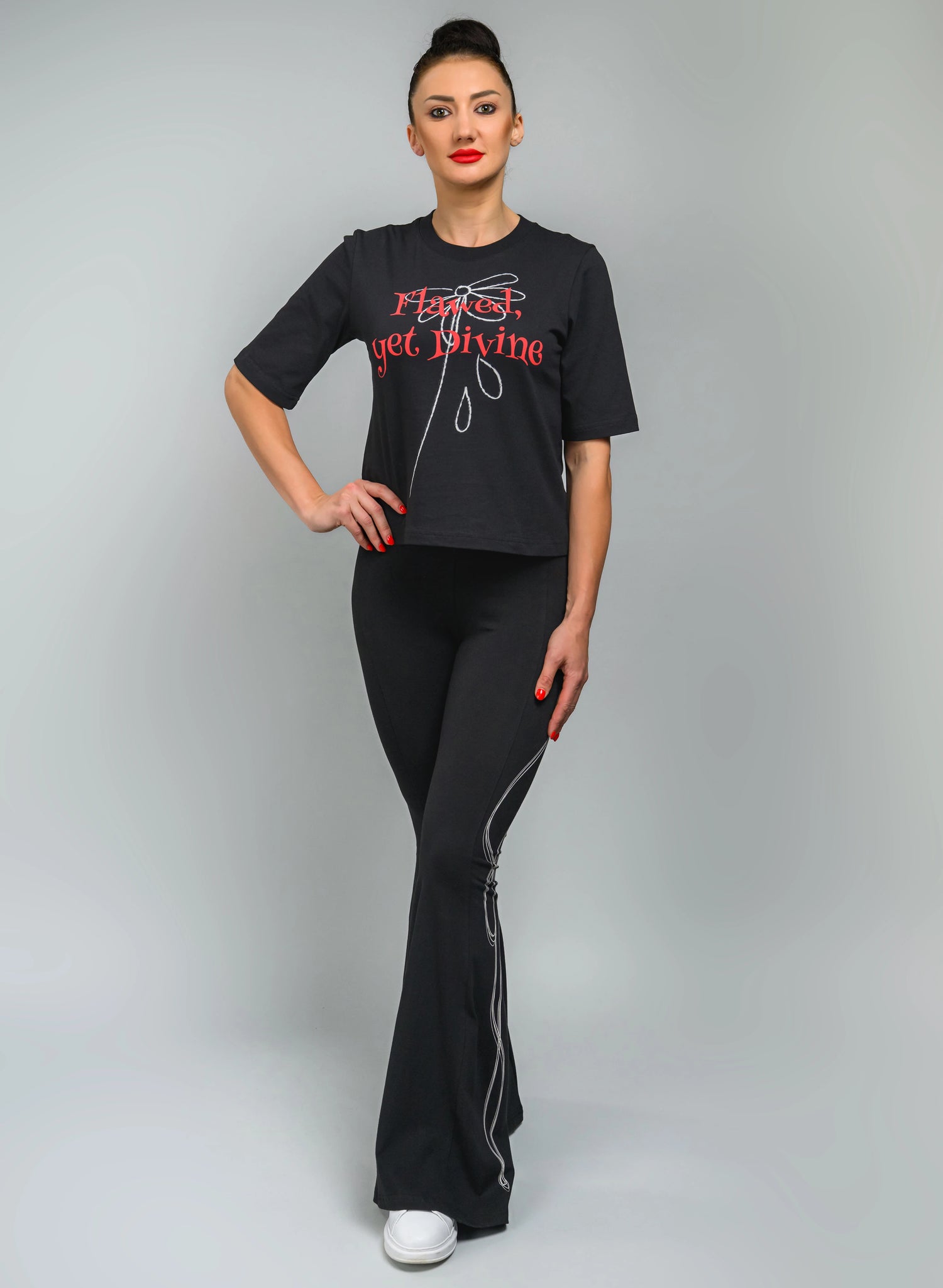 COLANTI EVAZATI DAMA CU IMPRIMEU FLOW ART CP2 - CD01