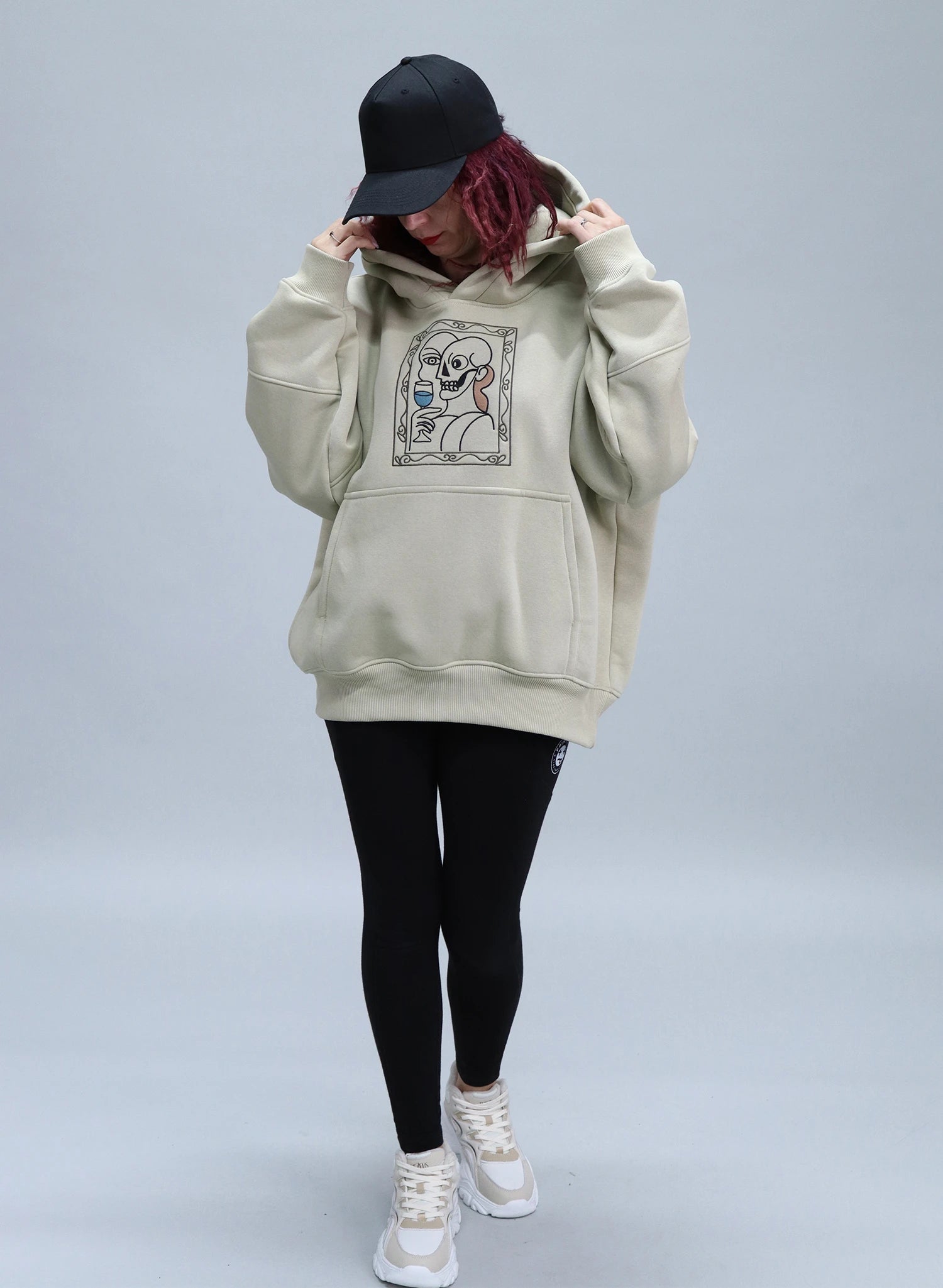 HANORAC BEJ SALVIE CU BRODERIE ART FRAME HDP5 - HD02