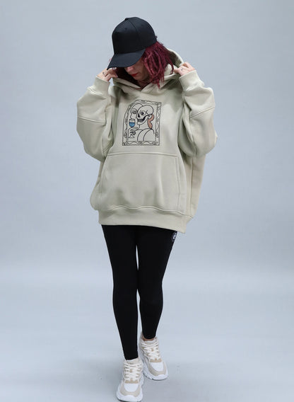 HANORAC BEJ SALVIE CU BRODERIE ART FRAME HDP5 - HD02