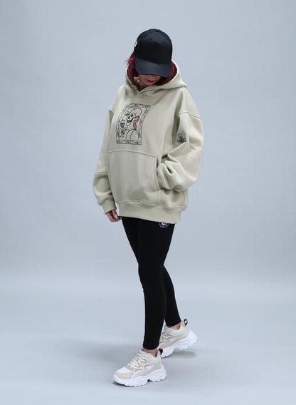 HANORAC BEJ SALVIE CU BRODERIE ART FRAME HDP5 - HD02