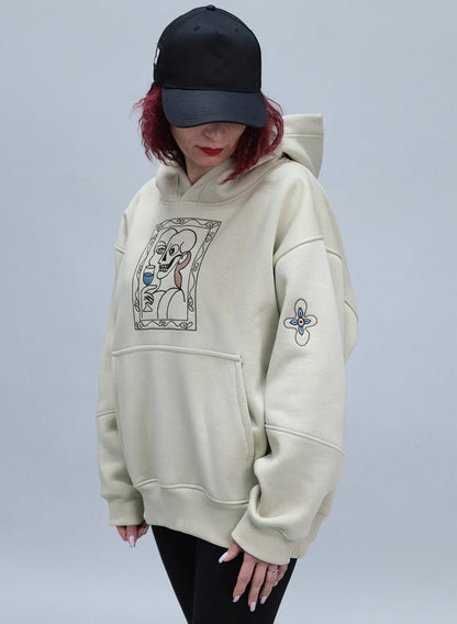 HANORAC BEJ SALVIE CU BRODERIE ART FRAME HDP5 - HD02