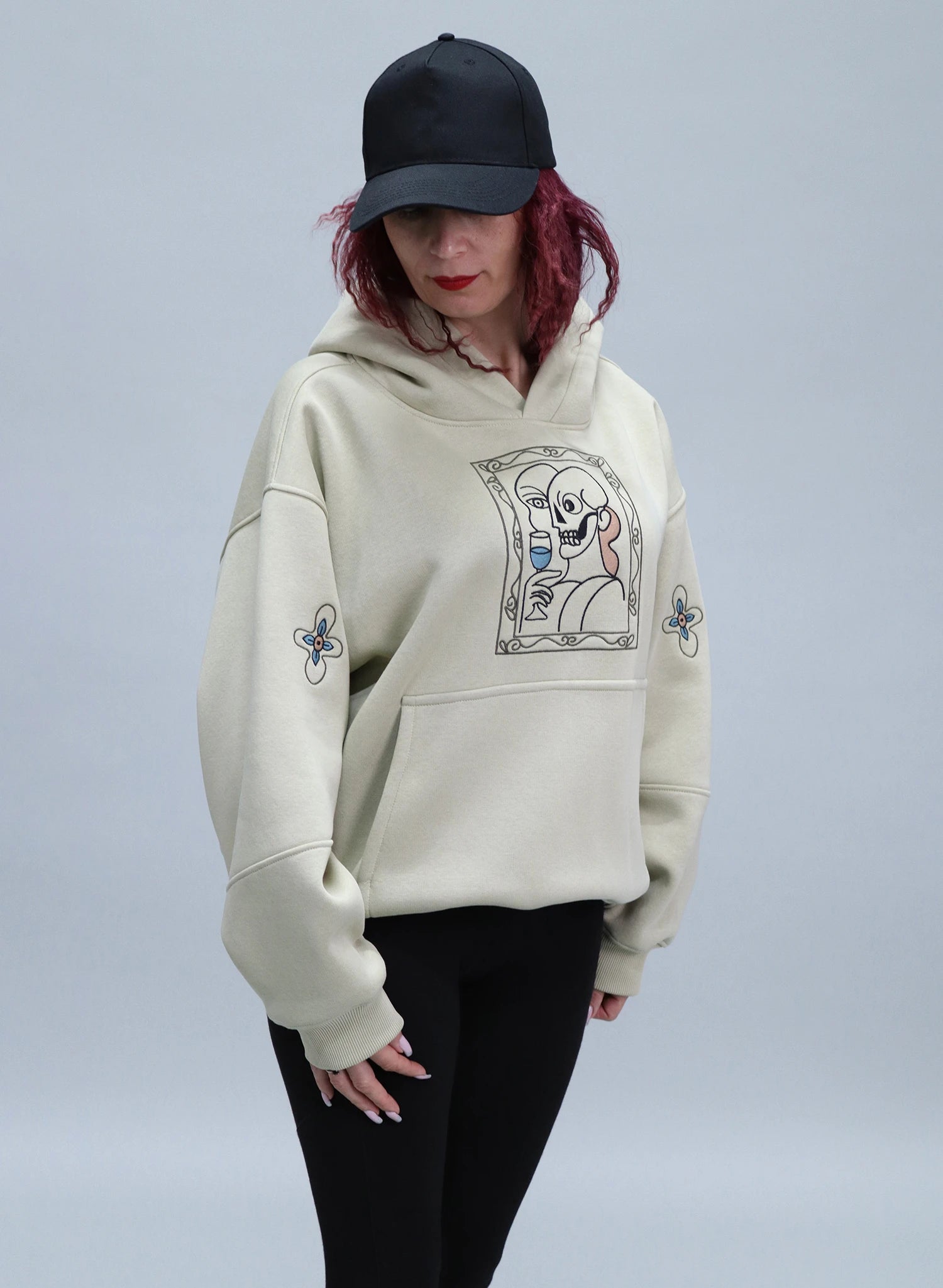 HANORAC BEJ SALVIE CU BRODERIE ART FRAME HDP5 - HD02