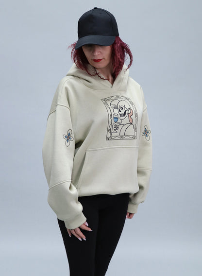 HANORAC BEJ SALVIE CU BRODERIE ART FRAME HDP5 - HD02