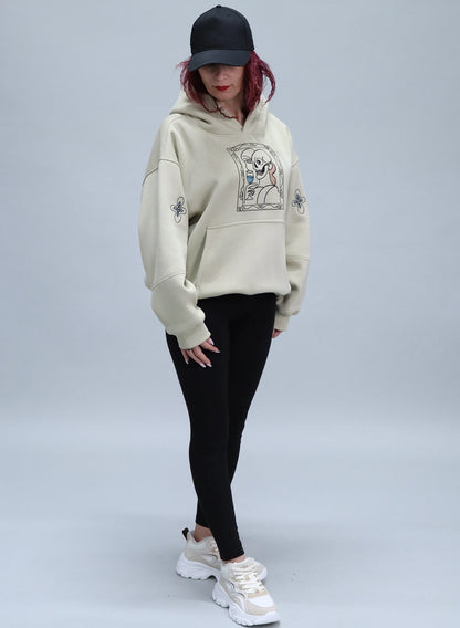 HANORAC BEJ SALVIE CU BRODERIE ART FRAME HDP5 - HD02