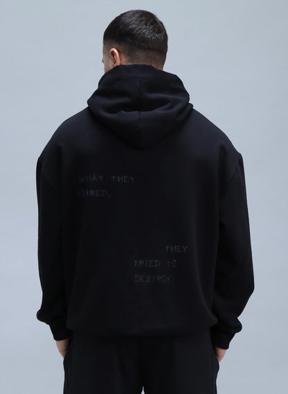 HANORAC NEGRU MYTHOLOGY OVERSIZED HP1 - H02