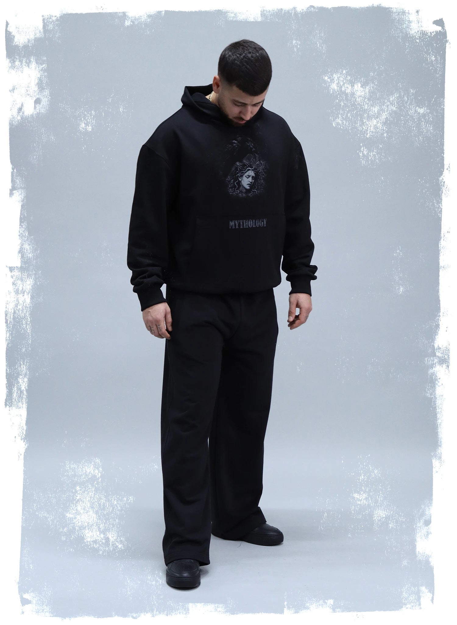 HANORAC NEGRU MYTHOLOGY OVERSIZED HP1 - H02