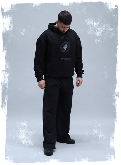 HANORAC NEGRU MYTHOLOGY OVERSIZED HP1 - H02