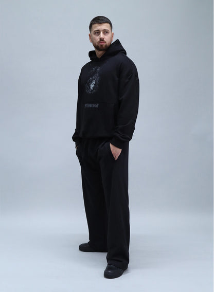 HANORAC NEGRU MYTHOLOGY OVERSIZED HP1 - H02