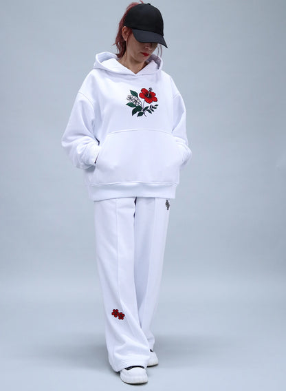 PANTALONI DAMA EVAZATI CU BRODERIE FLOWERS PDP3-PD01