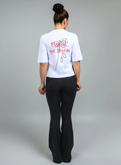 TRICOU SCURT DAMA CU PRINT WHAT IS REAL TDP1 - TD04