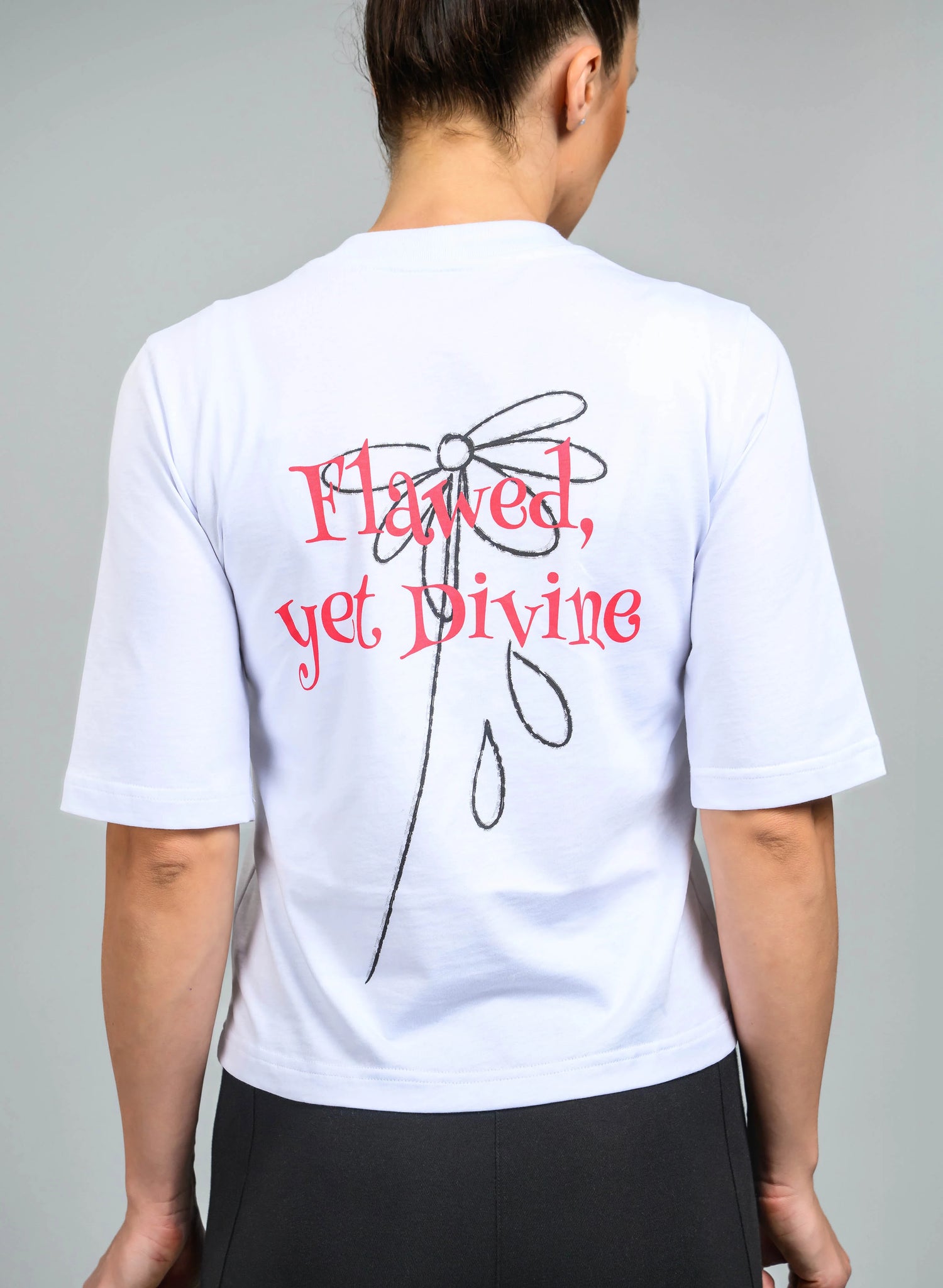 TRICOU SCURT DAMA CU PRINT WHAT IS REAL TDP1 - TD04